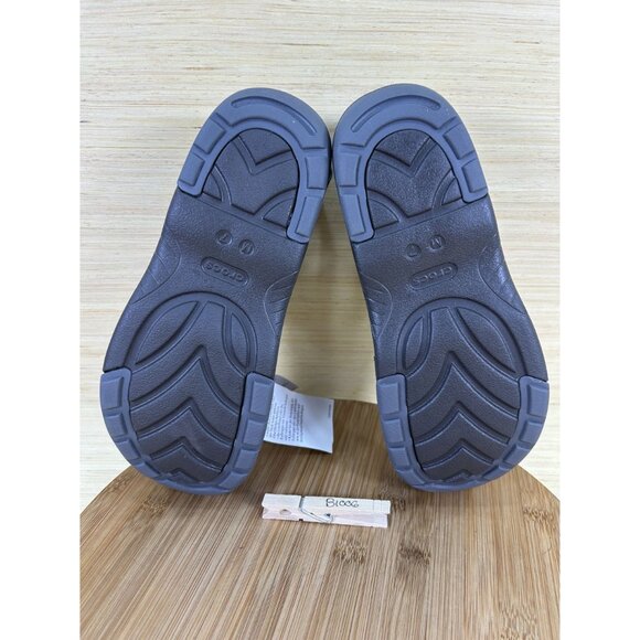 NEW Crocs Yukon Fisherman Brown Leather Sandals Mens Size 7 - Picture 8 of 8